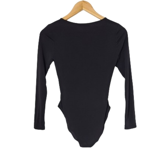 Topshop Cutout Ruched Bodysuit Women's Size 4 - Picture 10 of 13